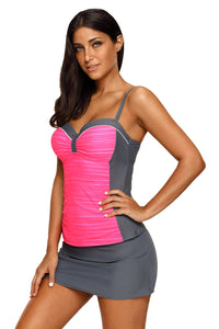 Thumbnail for Two-Tone Sweetheart Neck Two-Piece Swimsuit - T - 3 COLORS -