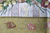 Thumbnail for Rackandrefurbished - Merry Christmas Fiesta Floral Beige Tan Hand-Crafted Woven Tapestry Desk Dining Table Runners - 5 SIZES/LENGTHS -