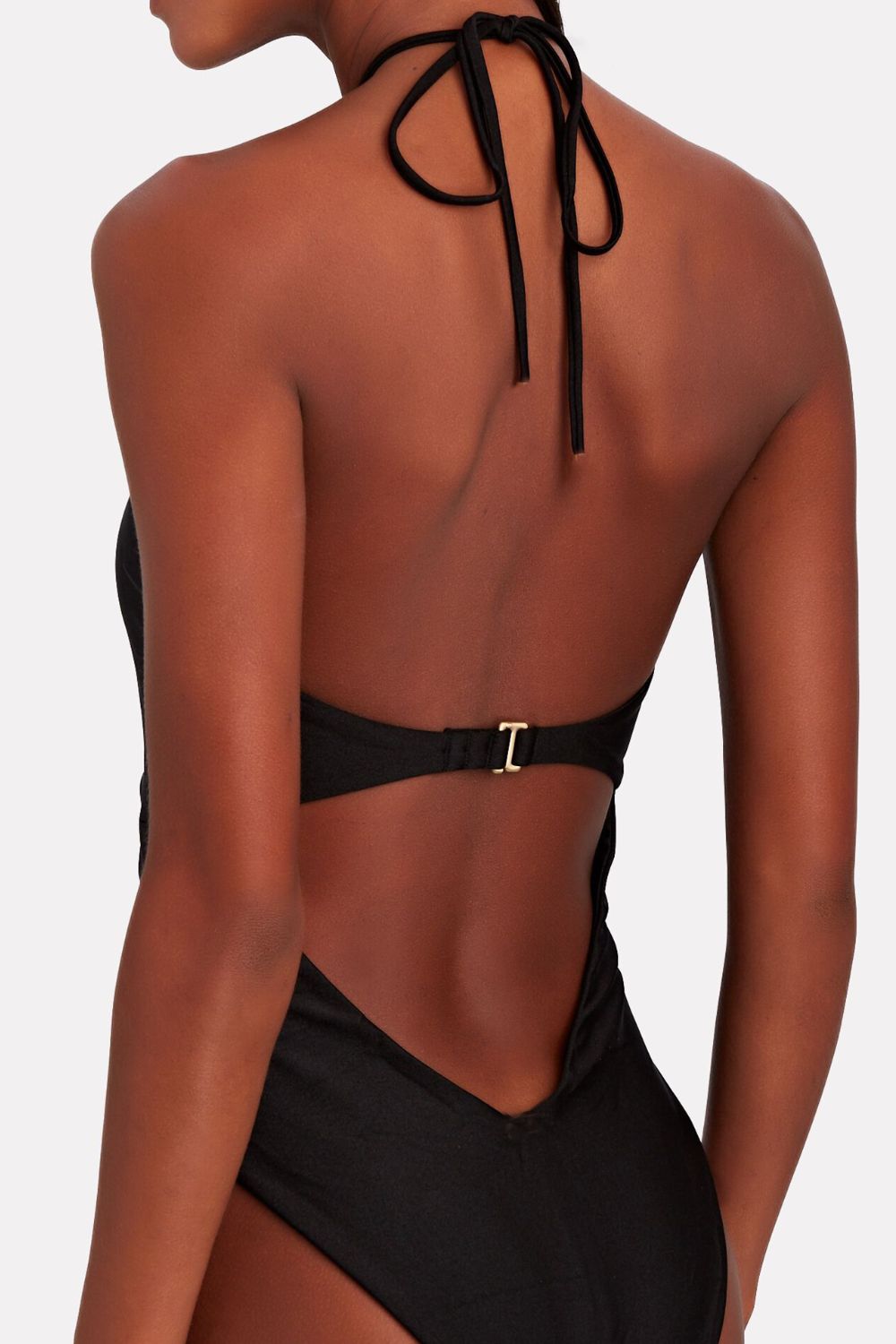 Ring Detail Cutout One-Piece Swimsuit - T - 2 COLORS -