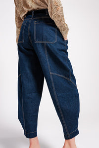 Thumbnail for Q2 - High Rise Balloon Jeans - 1 COLOR -