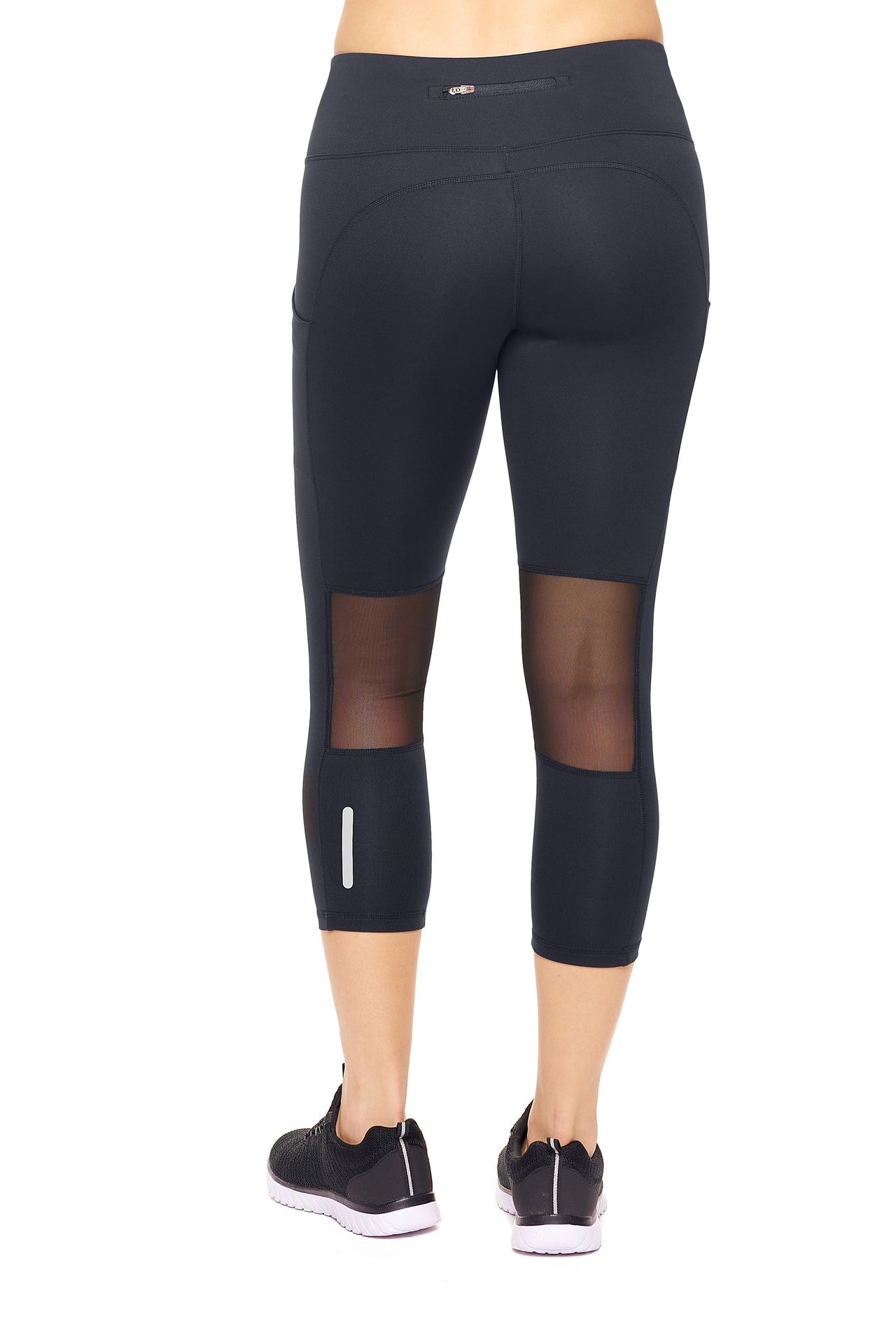 Women's Mesh Panel Capri Legging -1 COLOR -