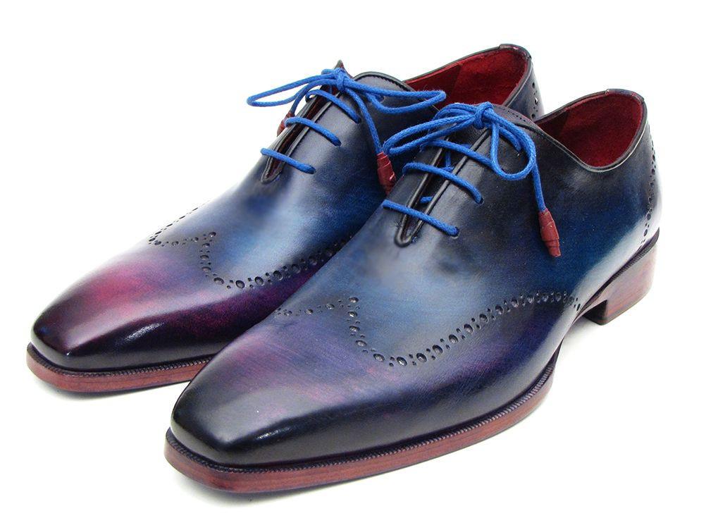 Paul Parkman - Blue & Purple Wingtip Oxfords -