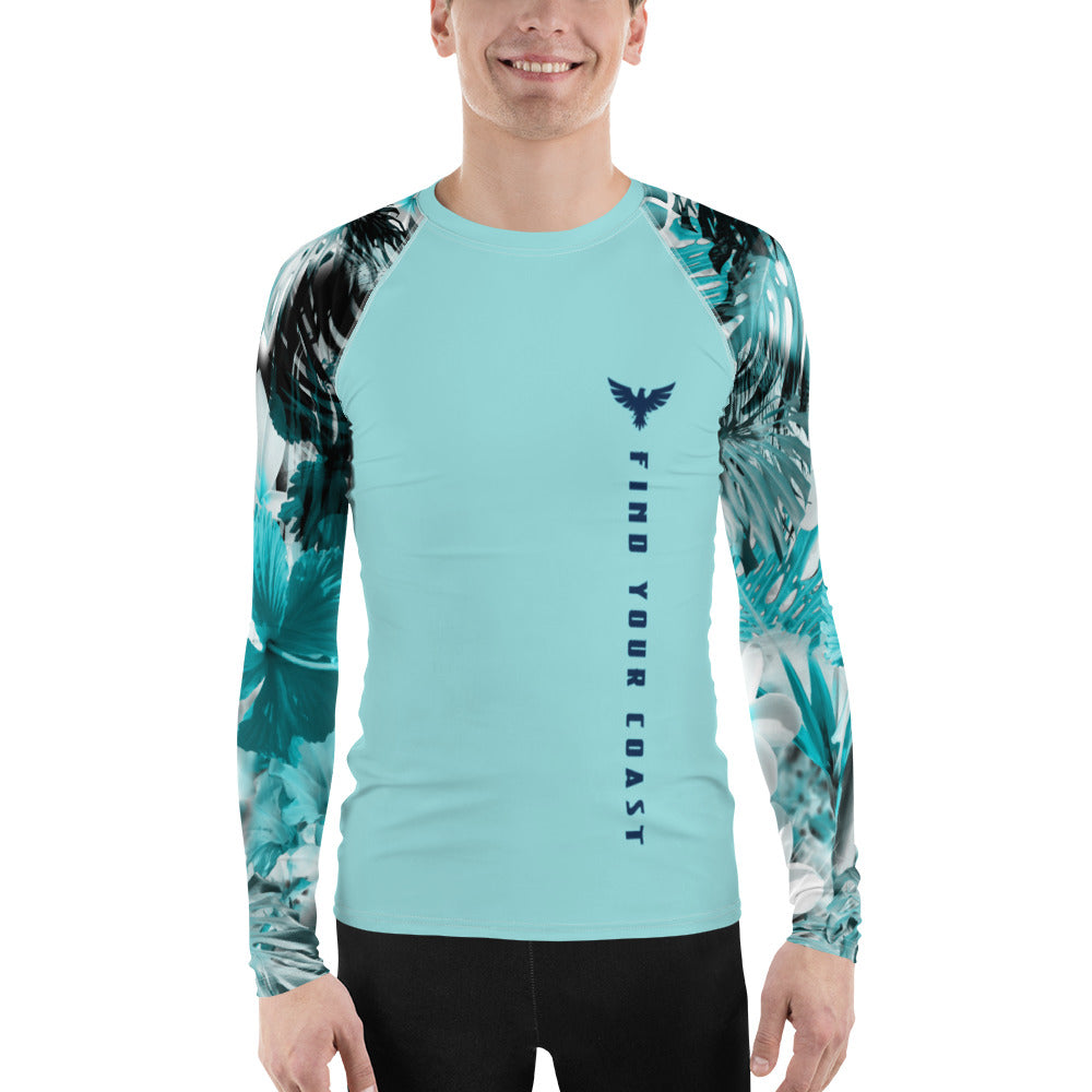 FYC - Men's Supply Co My Sundays Lt. Teal Performance Rash Guard UPF 40+ - 1 COLOR -