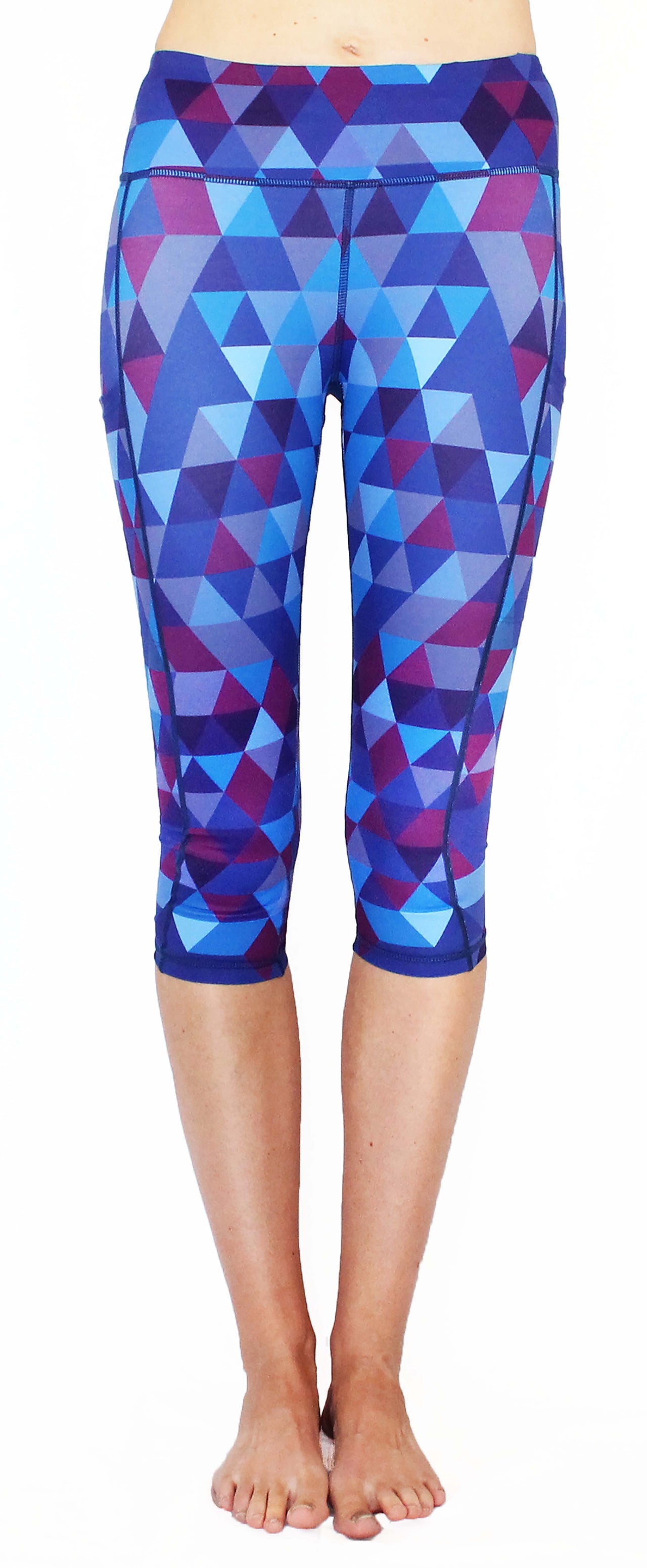 Belcorva - Purple Pixel - Large Pocket Capri - RESTOCKED! - 1 COLOR -