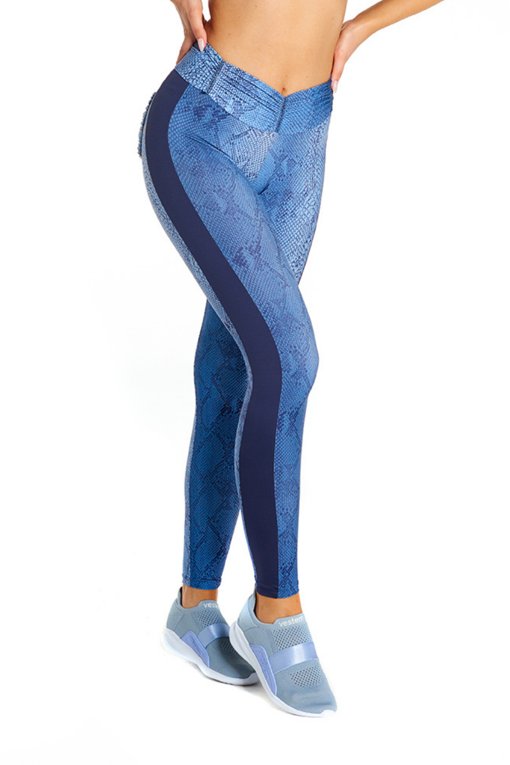 Hellokini - Blue Jungle Leggings With Back Pockets - 1 COLOR -