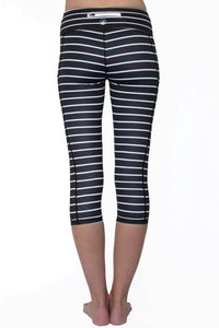 Thumbnail for Belcorva - Black and White Stripe 2.0 - Pocket Capri - 1 COLOR -