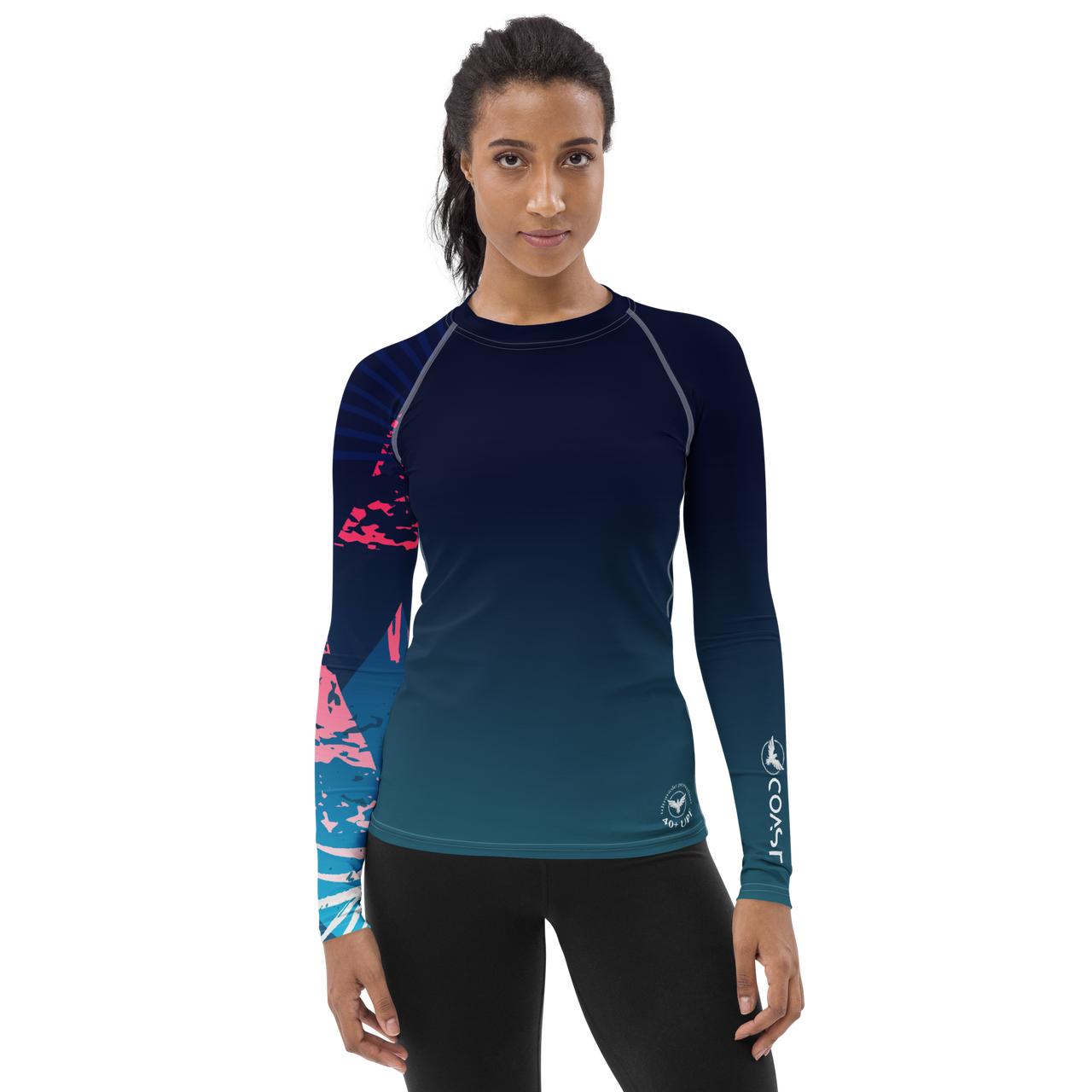 FYC - Women's Victory Sleeve Performance Rash Guard UPF 40+ - 1 COLOR -