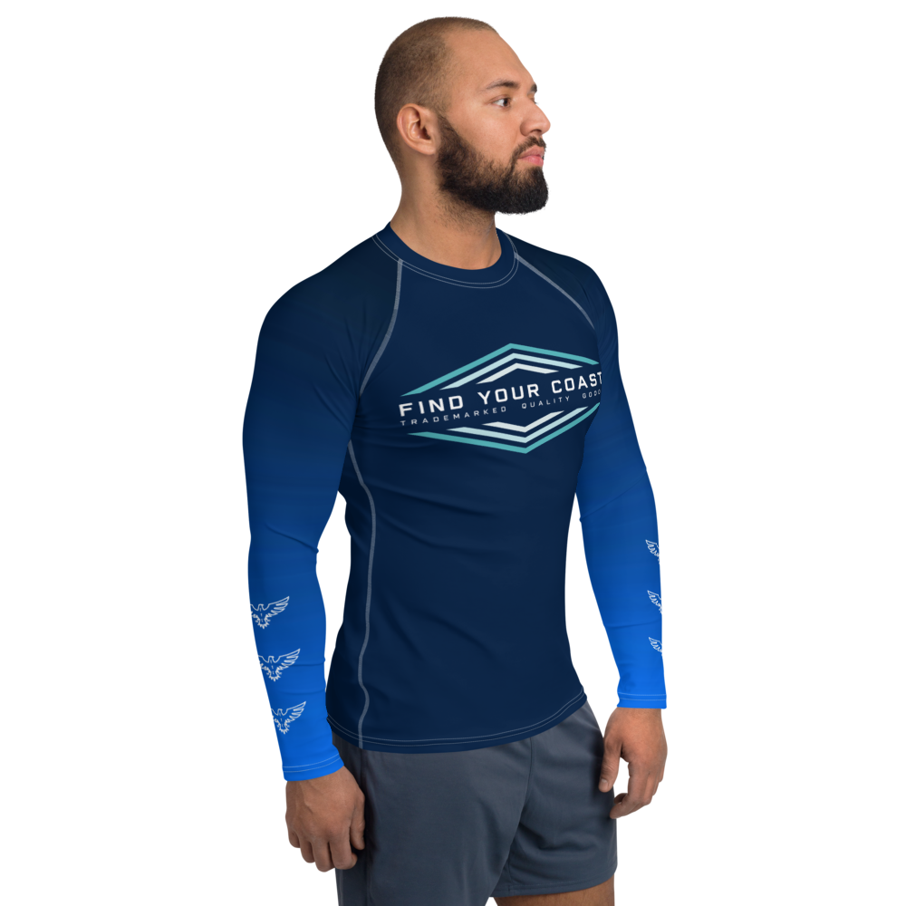 FYC - Men's FYC Faded Sleeve Performance Rash Guard UPF 40 - 1 COLOR -