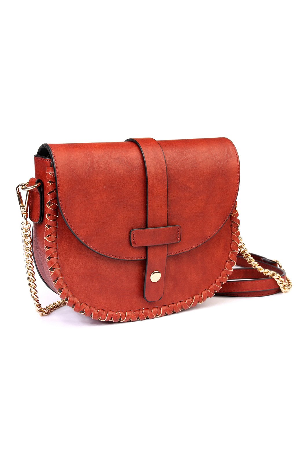 Riah Fashion - Faux Leather Crossbody Bag - 5 COLORS -