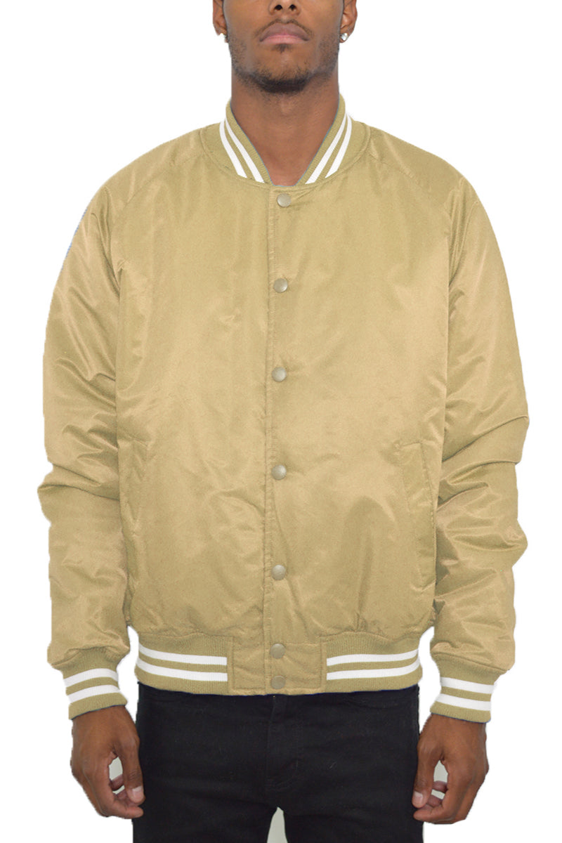 Classic Varsity Windbreaker Bomber Jacket - 1 COLOR -