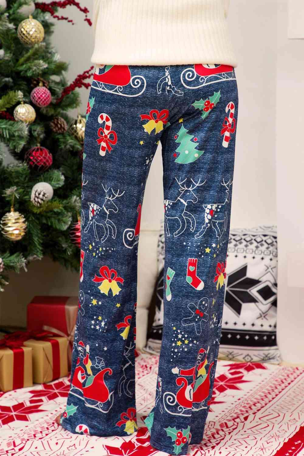 Christmas Straight Leg Pants - T - 3 COLORS -