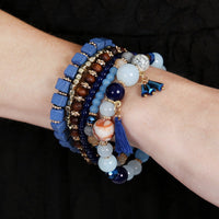 Thumbnail for Riah Fashion - Charm Stack Bracelet - 4 COLORS -