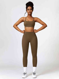 Thumbnail for Sport Bra and Leggings Set - 2 PCS. - T - 5 COLORS -