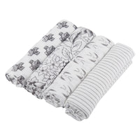 Thumbnail for Newcastle - Monochrome Bamboo Muslin Swaddle 4PK -