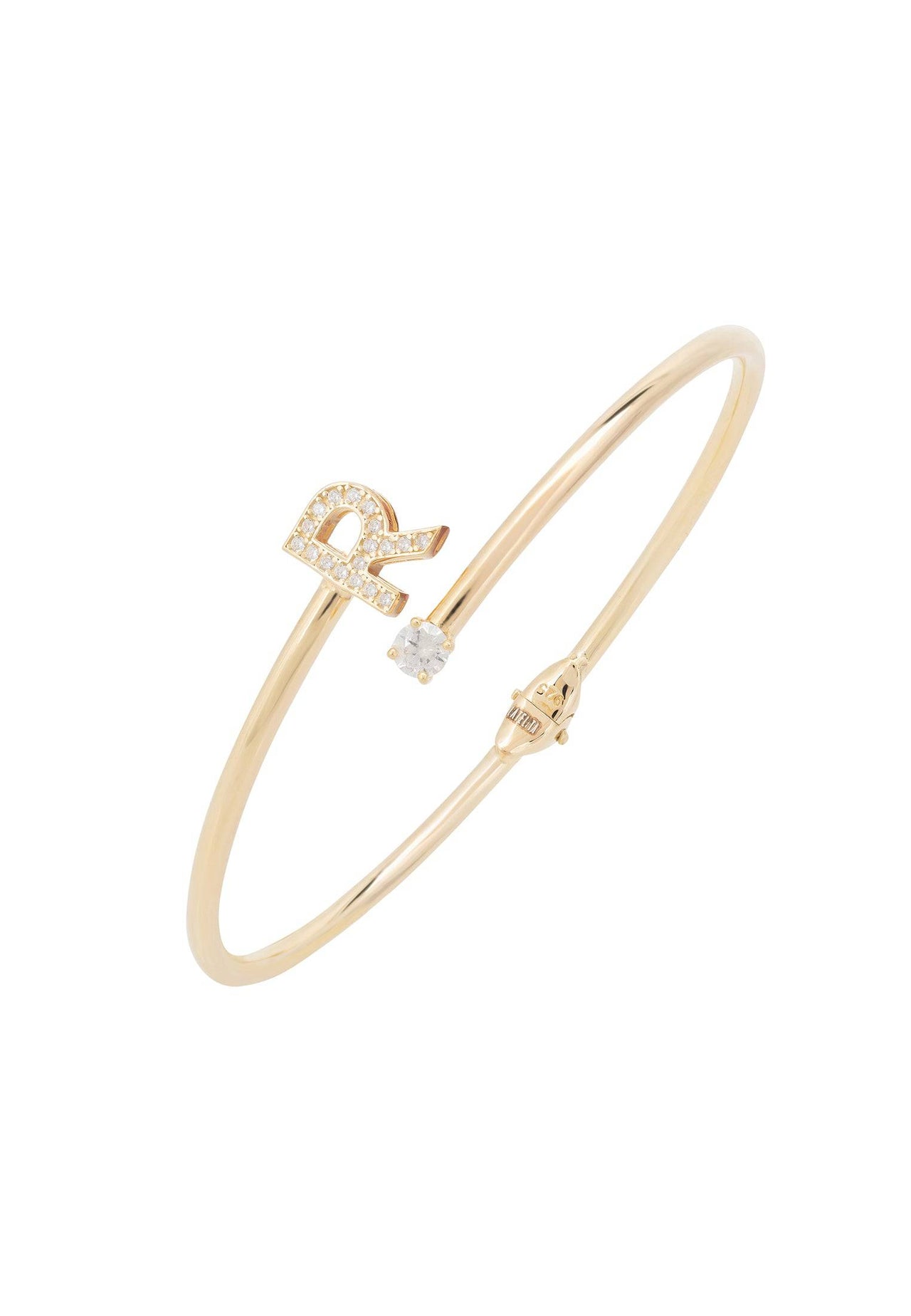 Initial Bangle Gold R -