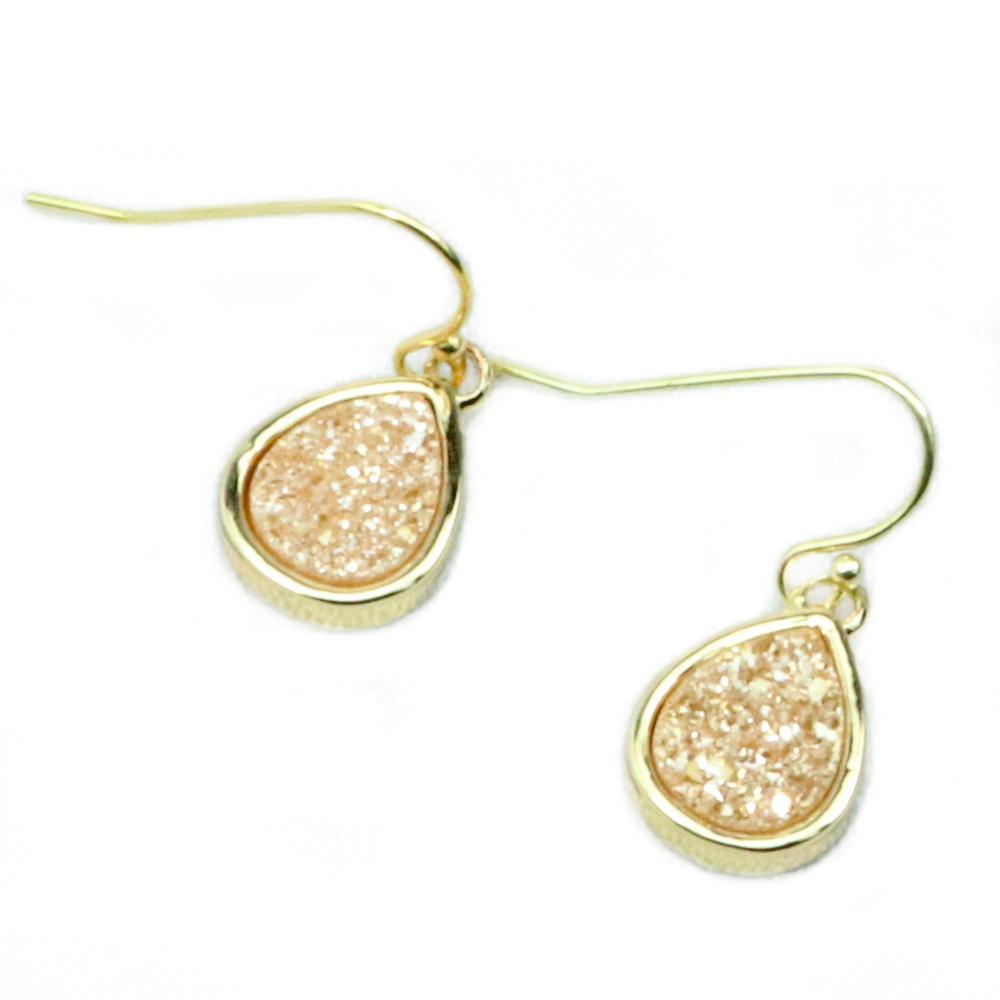 Christy Jean - Emma Druzy Teardrop Earrings - 6 COLORS -