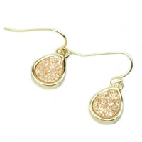 Thumbnail for Christy Jean - Emma Druzy Teardrop Earrings - 6 COLORS -