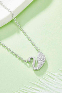 Thumbnail for Moissanite Swan 925 Sterling Silver Necklace