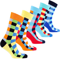 Thumbnail for Men's Traditional Blocks Socks - 5 PACK -