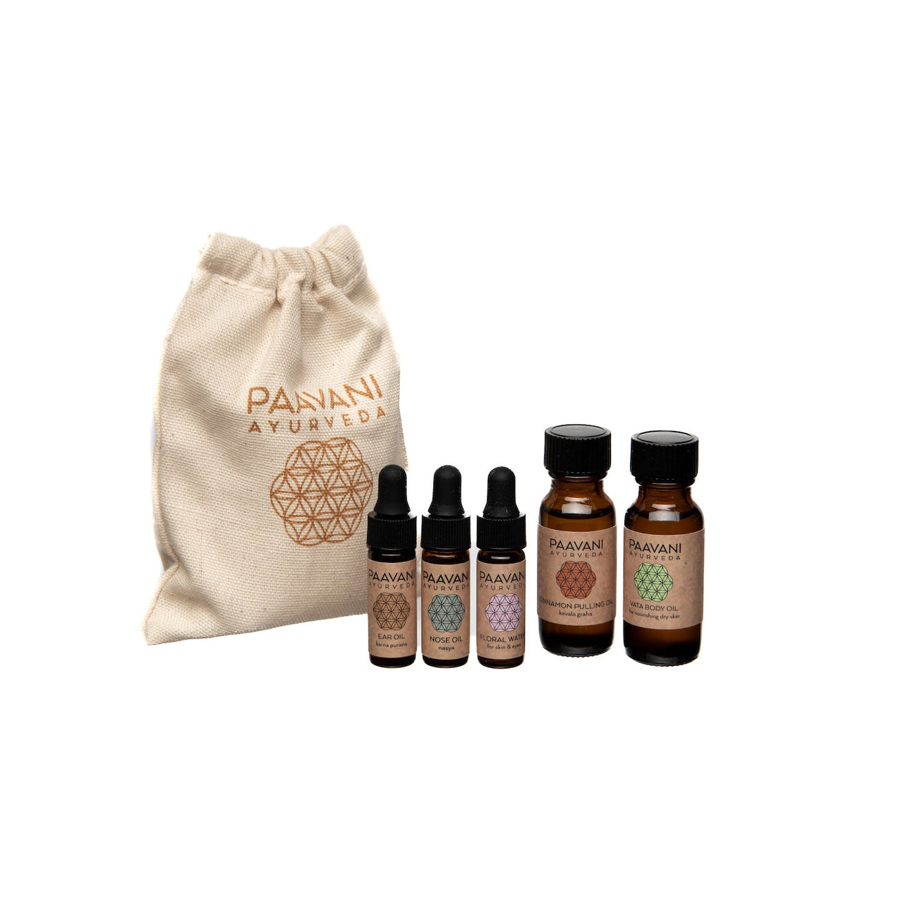 The Dinacharya Ritual - 5 PCS. - 2 OILS - 2 SIZES -