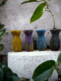 Thumbnail for Sunsum - Cement Vase, Watercolor Fluid Art, Silhouette, Lightweight Concrete, Aircrete - 4 COLORS -