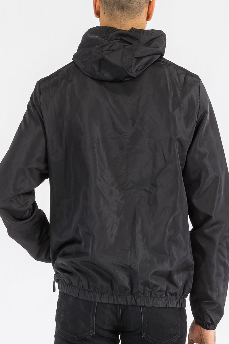 Waterproof Reflective Zipper Windbreaker - 4 COLORS -