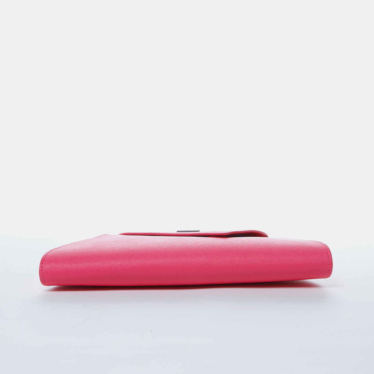 Angelica Hot Pink Leather Clutch Bag -