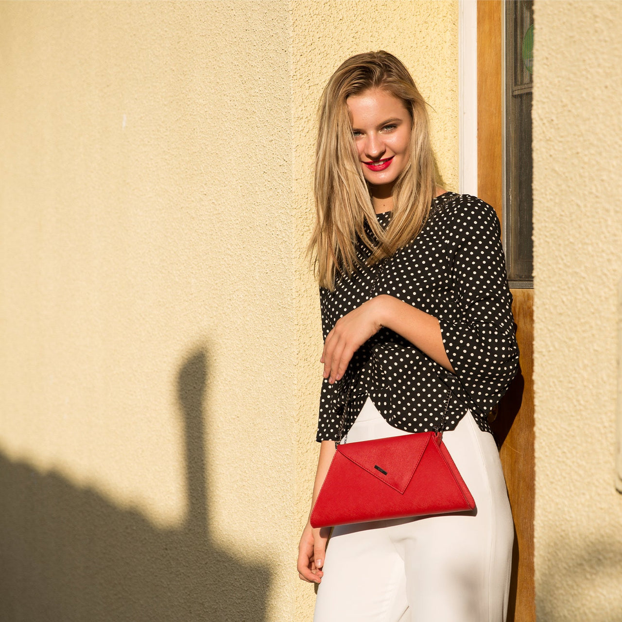 Angelica Red Clutch Purse -