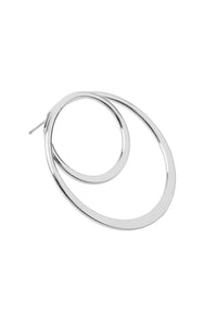 Thumbnail for Riah Fashion - Double Hoop Post Earrings - 3 FINISHES -