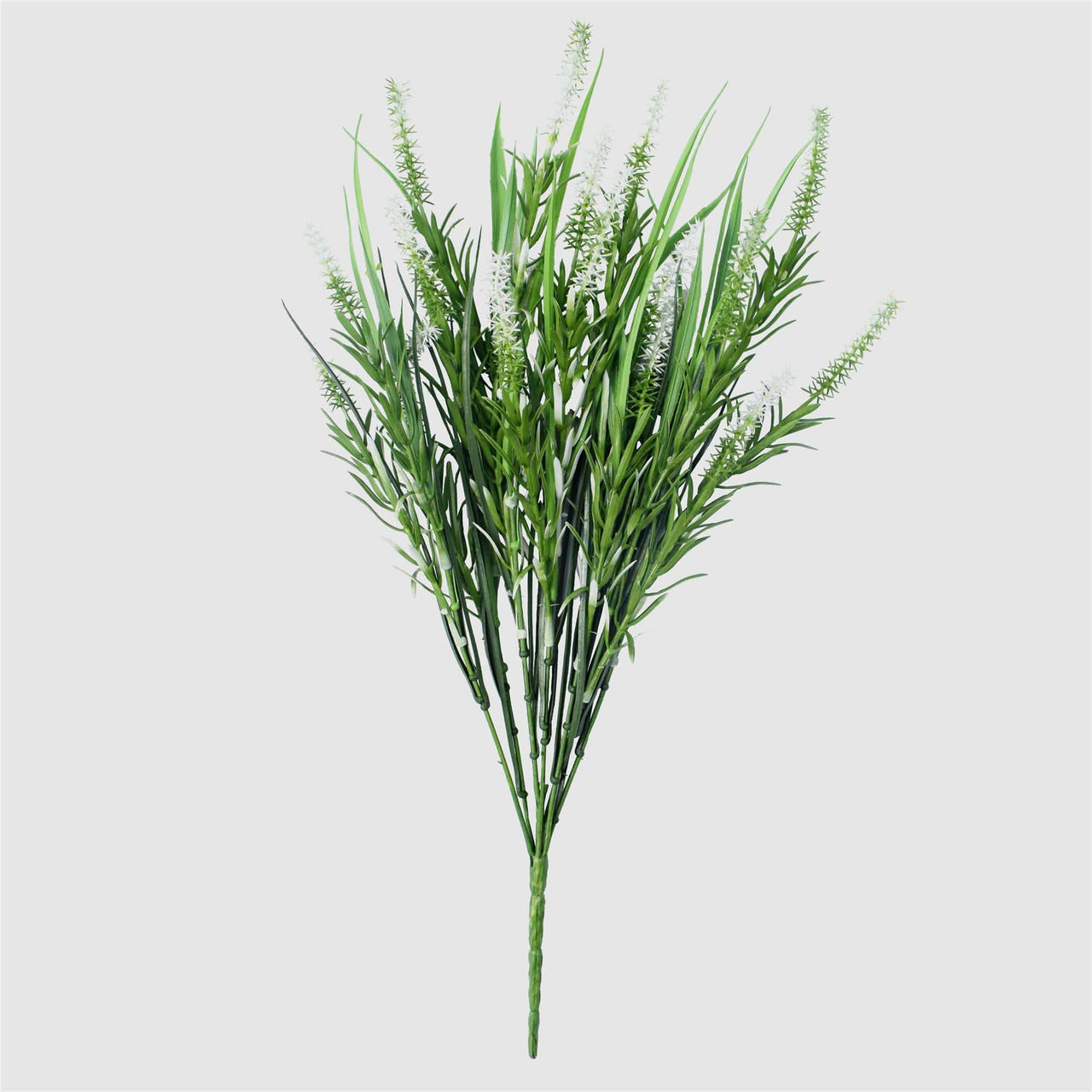 5 Pack Long Stem White Lavender 50cm UV Resistant Wall Plant -