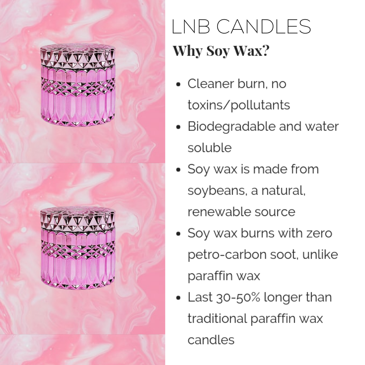 LNB Candles - HOLLYWOOD Luxury Candle Scent Designer Inspired by Coach Poppy -