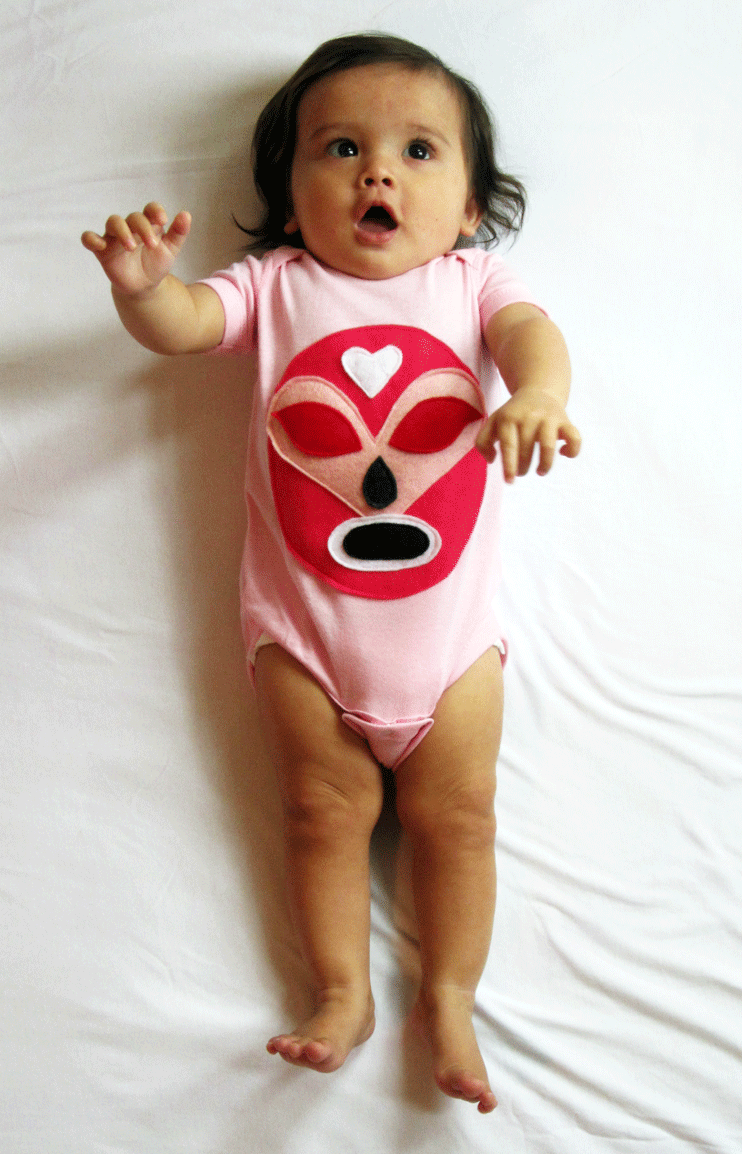 Luchador Rosa - Pink Mexican Wrestler - Onesie - 1 COLOR -