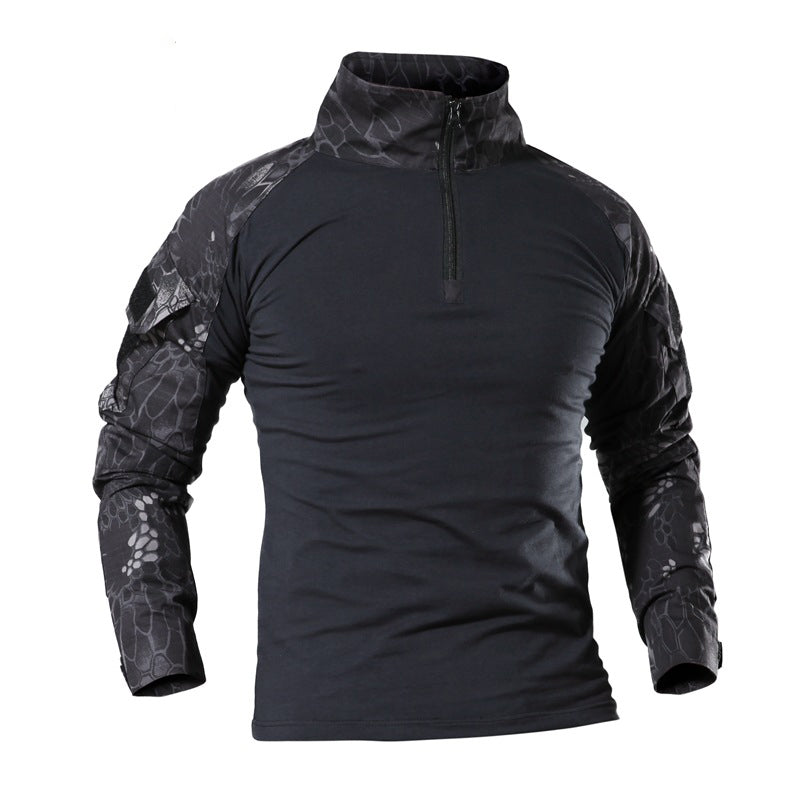 Men Outdoor Tactical LS T-Shirts - Sports Casual Shirts - Activewear - [10-15 DAY DELIVERY] - 12 CAMOS/COLORS -