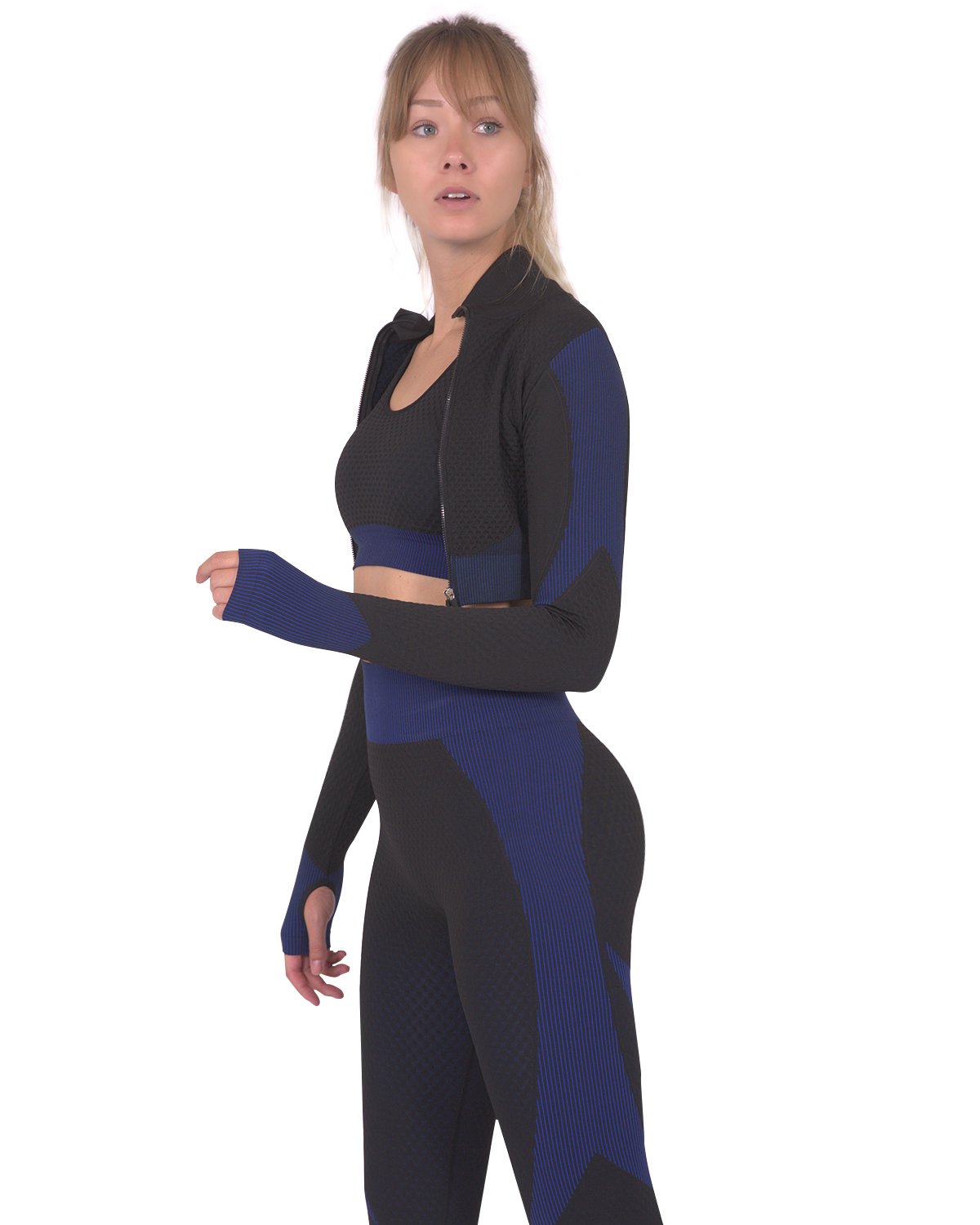 Savoy - Trois Seamless Sports Jacket - Black With Navy - 1 COLOR -