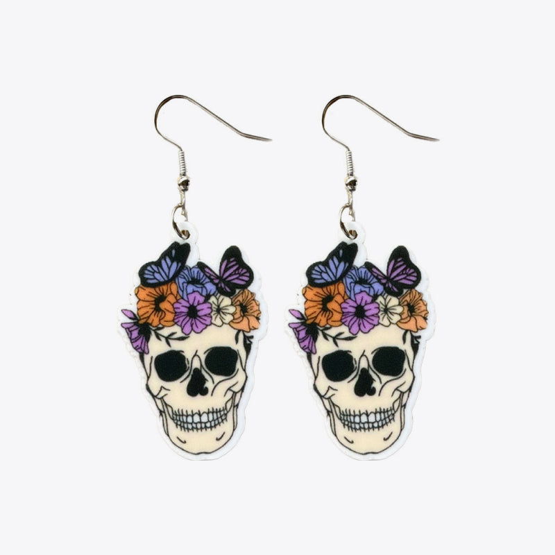 Halloween Theme Acrylic Dangle Earrings - T - 6 STYLES -