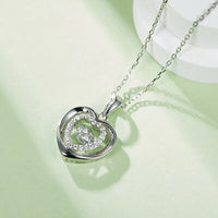 Thumbnail for Moissanite 925 Sterling Silver Heart Necklace