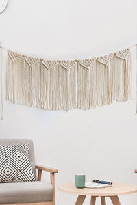 Thumbnail for Fully Handmade Fringe Macrame Wall Hanging - 43.3