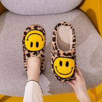 Thumbnail for Melody Smiley Face Leopard Slippers - T - 1 COLOR -