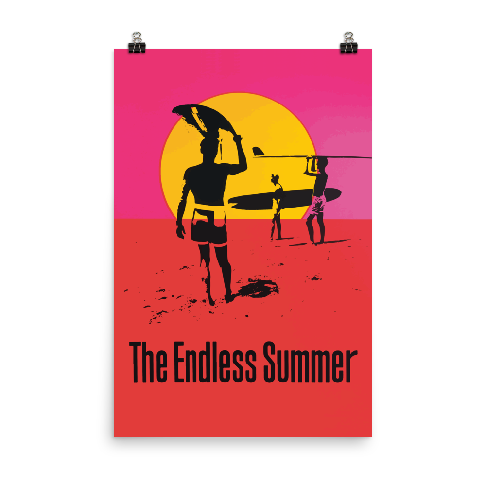 Endless Summer 1966 Surf Documentary Artwork Poster - USA printed - 4 SIZES