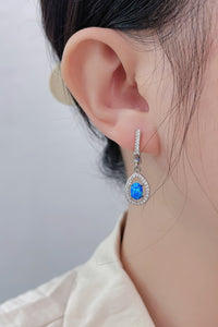 Thumbnail for Opal Pear Shaped Drop Earrings - T - 2 COLORS -