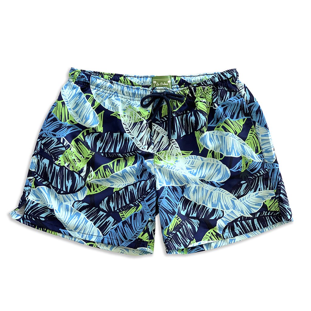 La Palma Eco-Beachwear Classic Botanical Sustainable Swim Trunks - 1 COLOR -