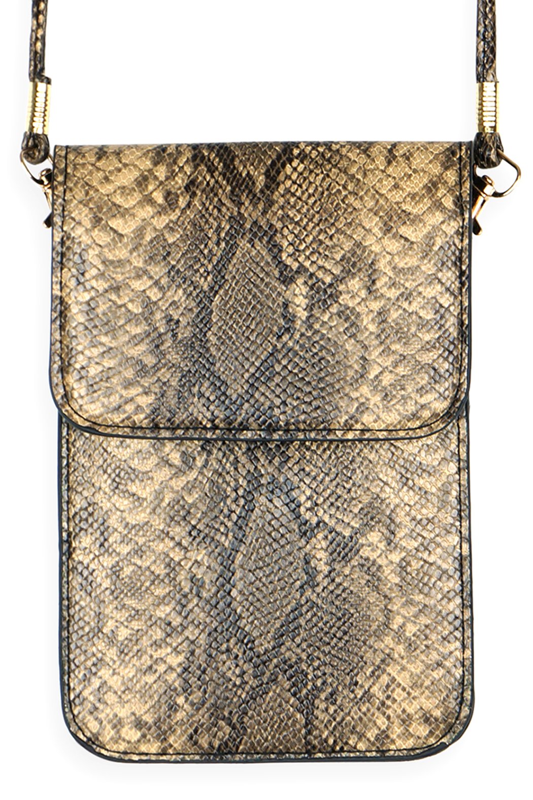 Snake Skin Cellphone Crossbody With Clear Window - NIICE! - 3 COLORS -