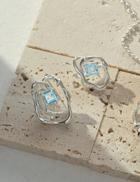 Thumbnail for Blue Topaz Statement Earrings