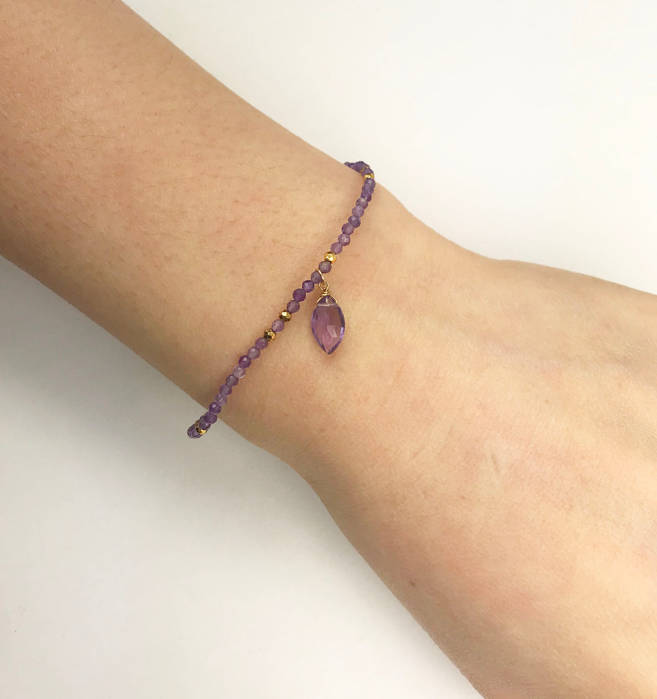 Gena Myint - Amethyst Delicate Bracelet -