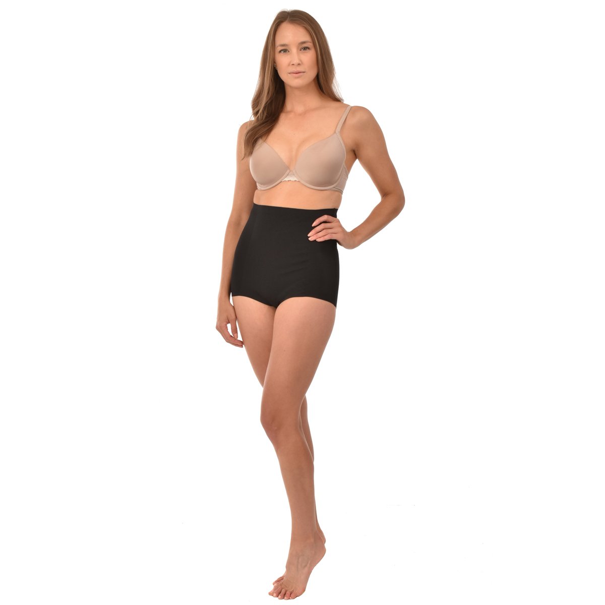 High Waist Full Brief Shaper - Black -