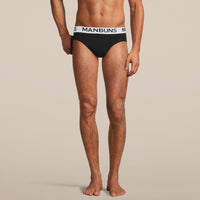 Thumbnail for Men's Classic Black Brief Underwear -