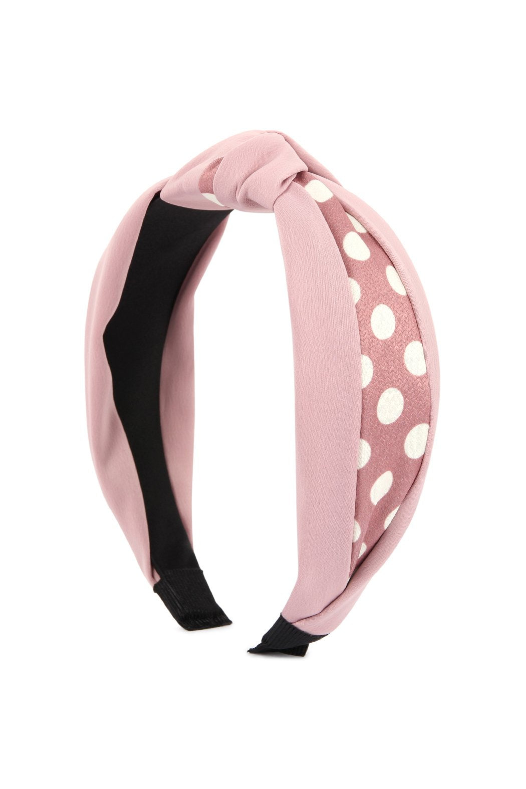 Riah Fashion - Half Tone Polka Dots Tied Hair Band - 5 COLORS