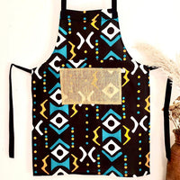 Thumbnail for Sunsum - The Mashona, Adjustable, Burlap Pocket, Wax Print Aprons - 5 COLORS -