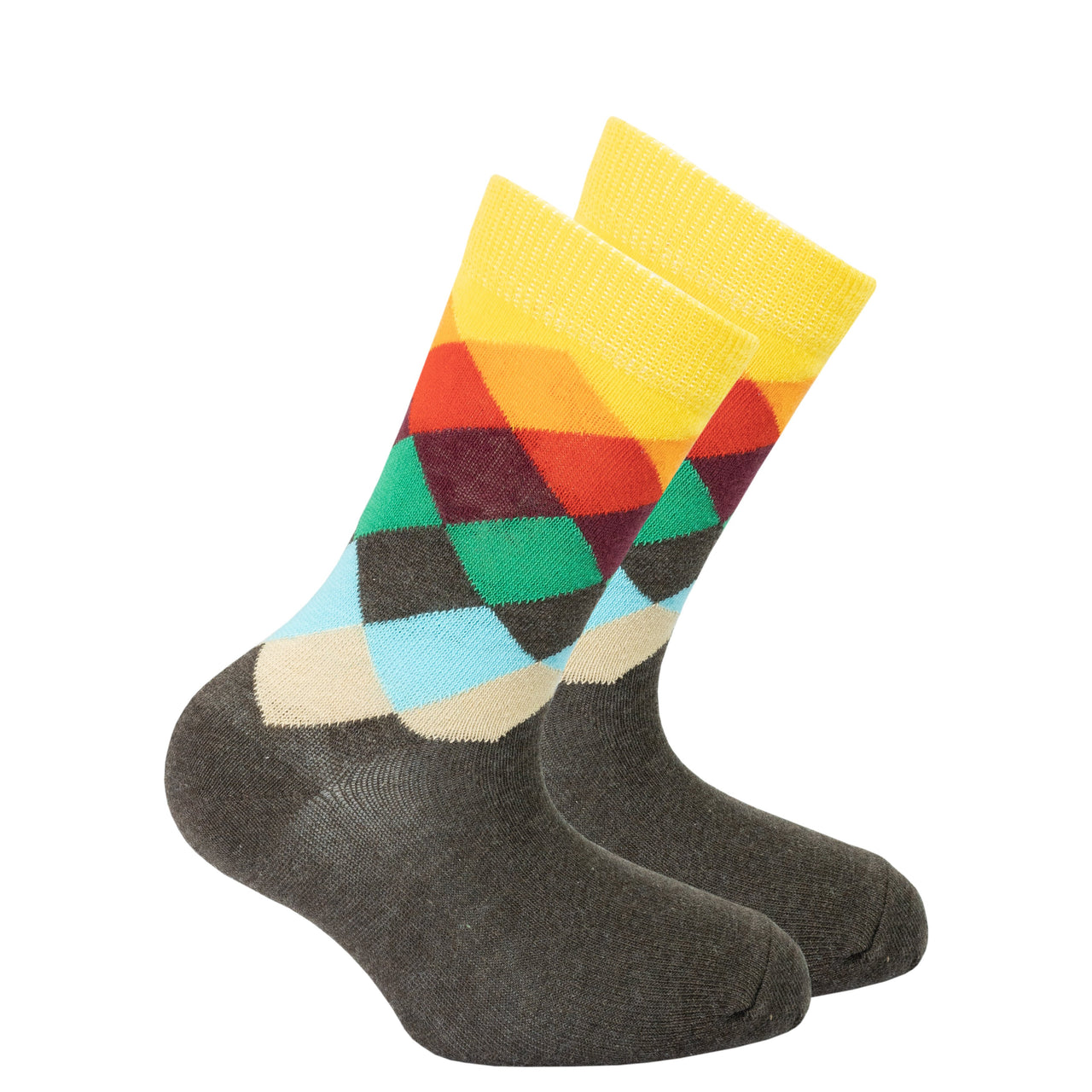 Kids Flame Diamond Socks - 1 COLOR -