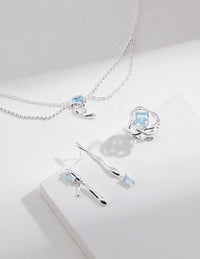 Thumbnail for Blue Topaz Drop Earrings